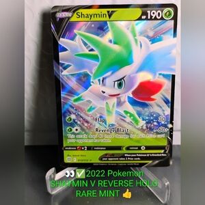Shaymin V Reverse Holo Pokémon TCG Card - Green & White MINT Condition